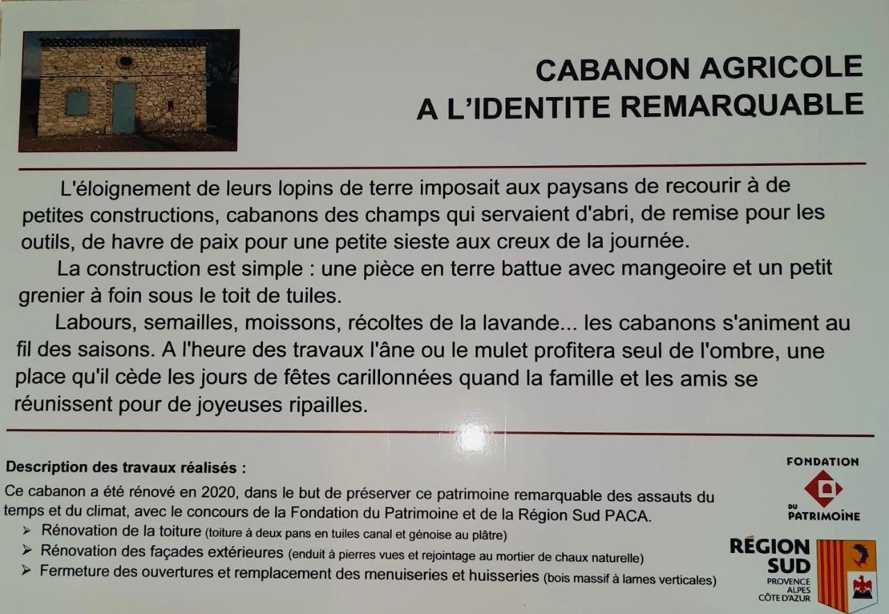 Le Cabanon Des Lavandes Entre Mont Ventoux Et Luberon Sault-de-Vaucluse Exterior photo